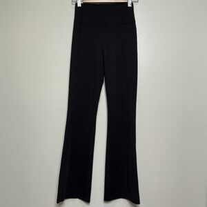 Athleta Delancey Flare Leg Pants Women's Size XS Black Stretch Athleisure